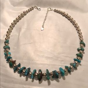 Artisan Turquoise Silver Necklace Sterling Silver